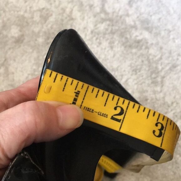 Vintage Black Patent Heels 9M - Picture 7 of 11